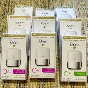 Cucumber and green tea, coconut & pink jasmine refillable deodorant